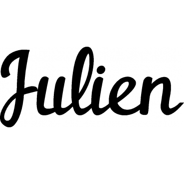 Julien - Schriftzug aus Buchenholz
