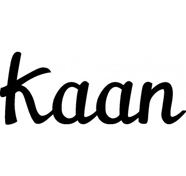 Kaan - Schriftzug aus Buchenholz