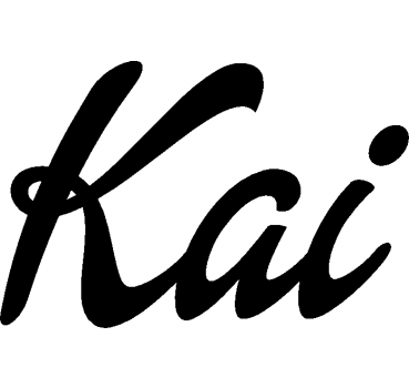 Kai - Schriftzug aus Buchenholz