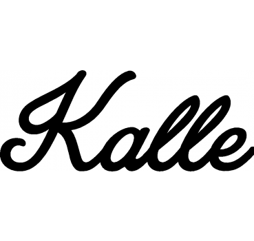 Kalle - Schriftzug aus Buchenholz