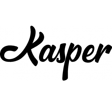 Kasper - Schriftzug aus Buchenholz