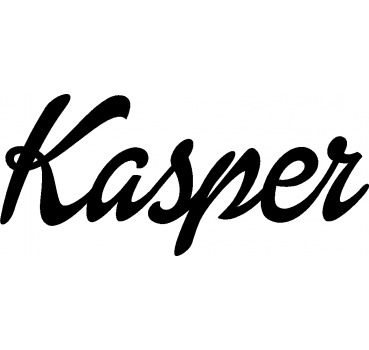 Kasper - Schriftzug aus Buchenholz