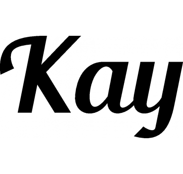 Kay - Schriftzug aus Buchenholz