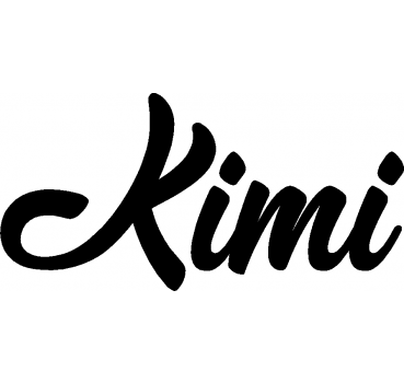 Kimi - Schriftzug aus Buchenholz