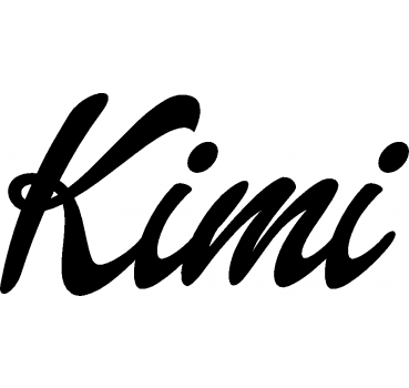 Kimi - Schriftzug aus Buchenholz