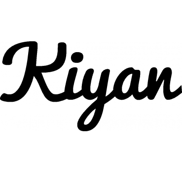 Kiyan - Schriftzug aus Buchenholz