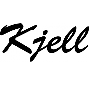 Kjell - Schriftzug aus Buchenholz