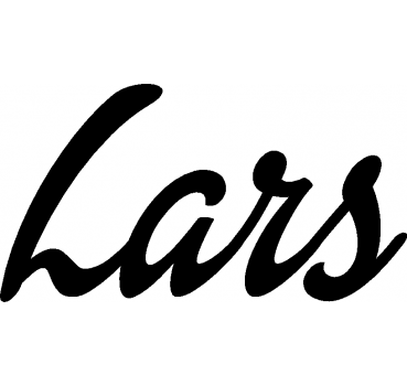 Lars - Schriftzug aus Buchenholz