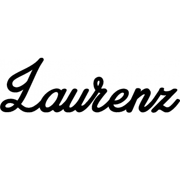 Laurenz - Schriftzug aus Buchenholz