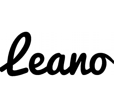 Leano - Schriftzug aus Buchenholz