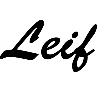 Leif - Schriftzug aus Buchenholz