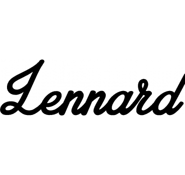 Lennard - Schriftzug aus Buchenholz