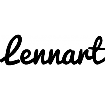 Lennart - Schriftzug aus Buchenholz