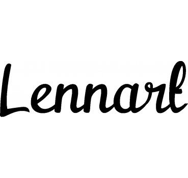 Lennart - Schriftzug aus Buchenholz
