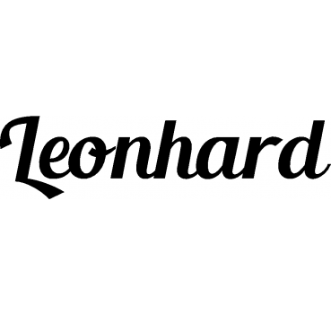 Leonhard - Schriftzug aus Buchenholz