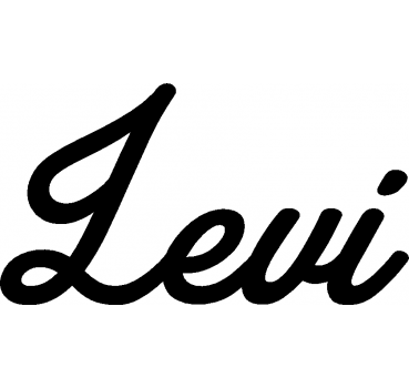 Levi - Schriftzug aus Buchenholz