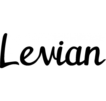 Levian - Schriftzug aus Buchenholz