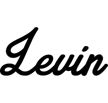 Levin - Schriftzug aus Buchenholz