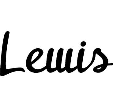 Lewis - Schriftzug aus Buchenholz
