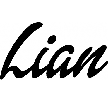 Lian - Schriftzug aus Buchenholz