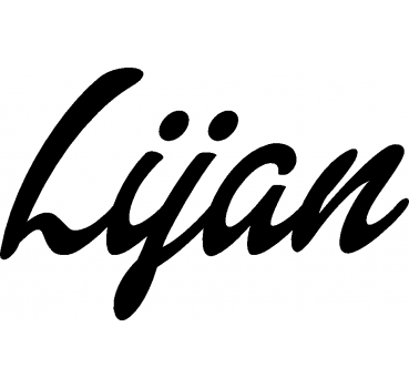 Lijan - Schriftzug aus Buchenholz