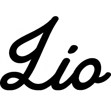 Lio - Schriftzug aus Buchenholz