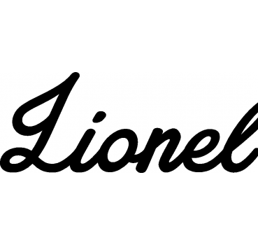 Lionel - Schriftzug aus Buchenholz