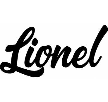 Lionel - Schriftzug aus Buchenholz