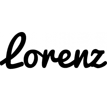 Lorenz - Schriftzug aus Buchenholz