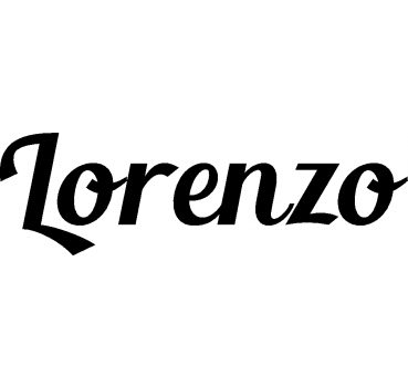Lorenzo - Schriftzug aus Buchenholz
