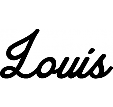 Louis - Schriftzug aus Buchenholz