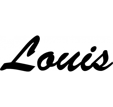 Louis - Schriftzug aus Buchenholz