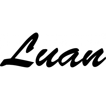 Luan - Schriftzug aus Buchenholz