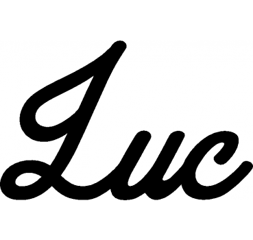 Luc - Schriftzug aus Buchenholz