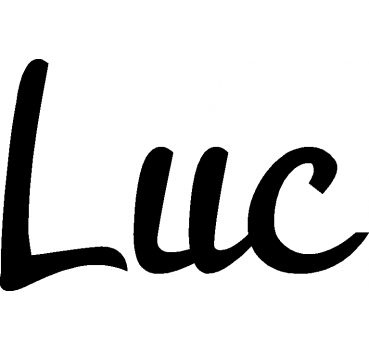 Luc - Schriftzug aus Buchenholz