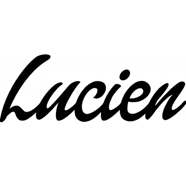 Lucien - Schriftzug aus Buchenholz