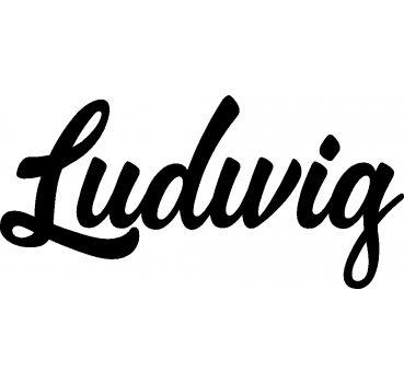 Ludwig - Schriftzug aus Buchenholz