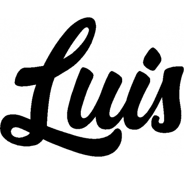 Luis - Schriftzug aus Buchenholz