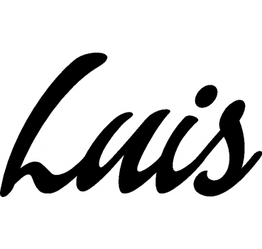 Luis - Schriftzug aus Buchenholz