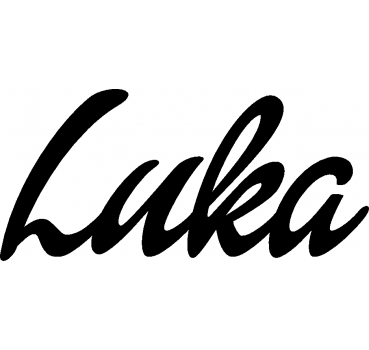 Luka - Schriftzug aus Buchenholz