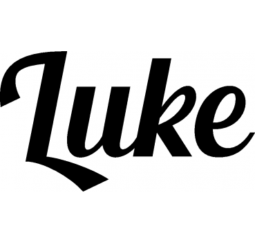 Luke - Schriftzug aus Buchenholz