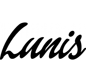 Lunis - Schriftzug aus Buchenholz