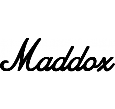 Maddox - Schriftzug aus Buchenholz
