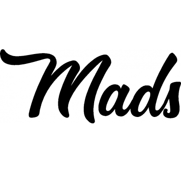 Mads - Schriftzug aus Buchenholz