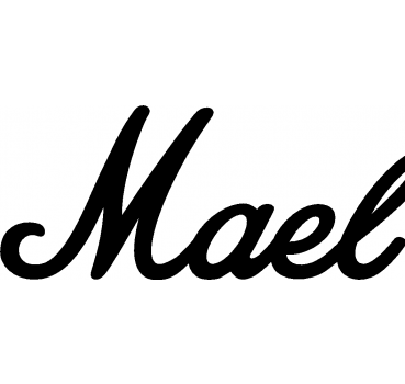 Mael - Schriftzug aus Buchenholz