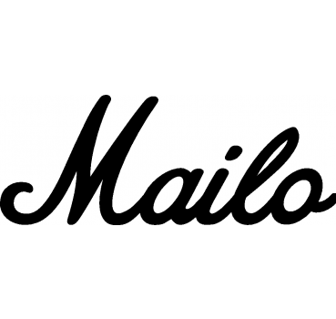Mailo - Schriftzug aus Buchenholz