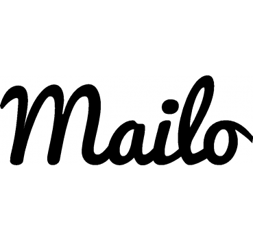 Mailo - Schriftzug aus Buchenholz