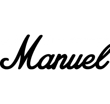 Manuel - Schriftzug aus Buchenholz