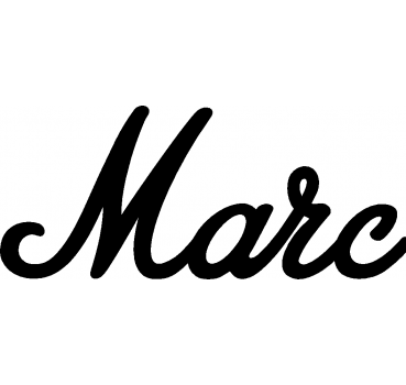 Marc - Schriftzug aus Buchenholz
