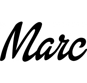 Marc - Schriftzug aus Buchenholz